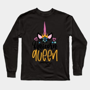 unicorn queen Long Sleeve T-Shirt